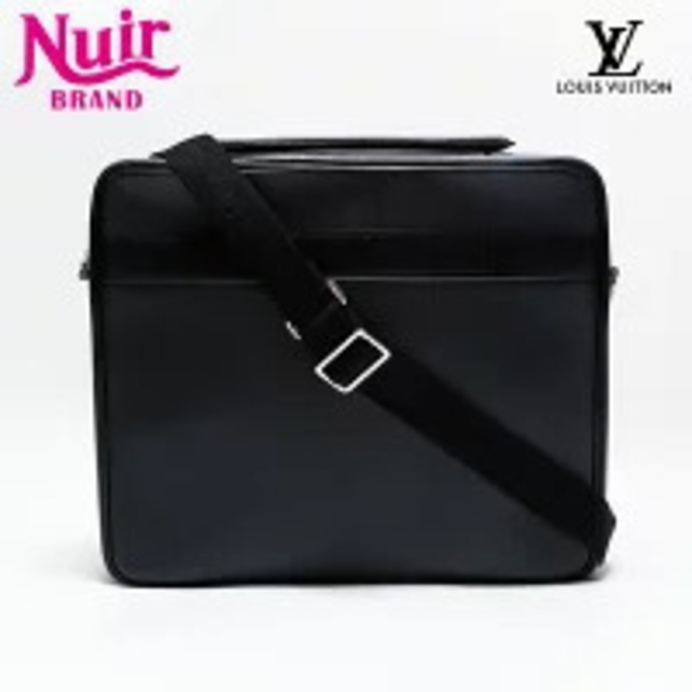 Louis Vuitton Porte Ordinateur Odessa Shoulder Bag Black
